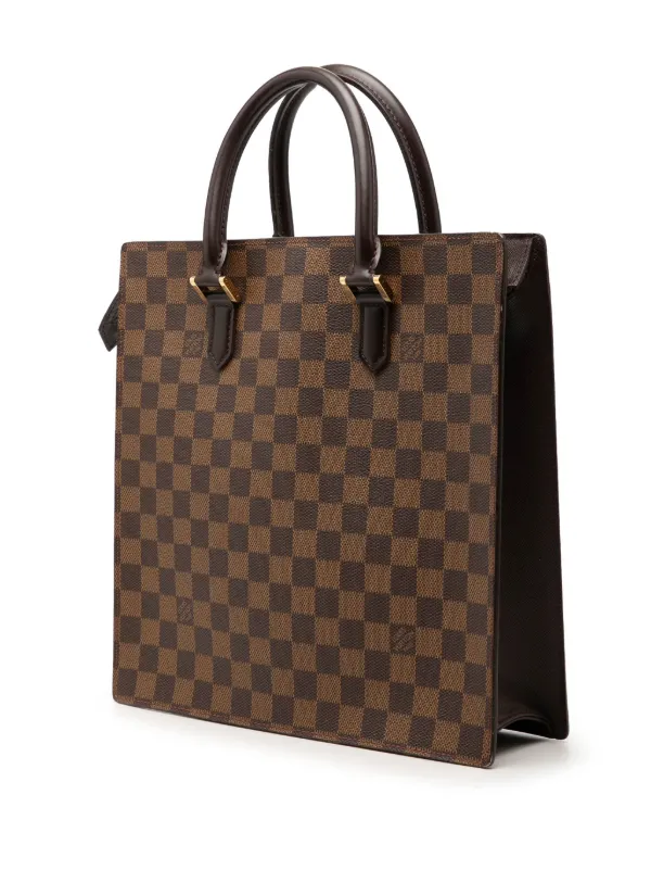 Louis Vuitton Pre-Owned 1997 Damier Ebene Venice Sac Plat Tote Bag