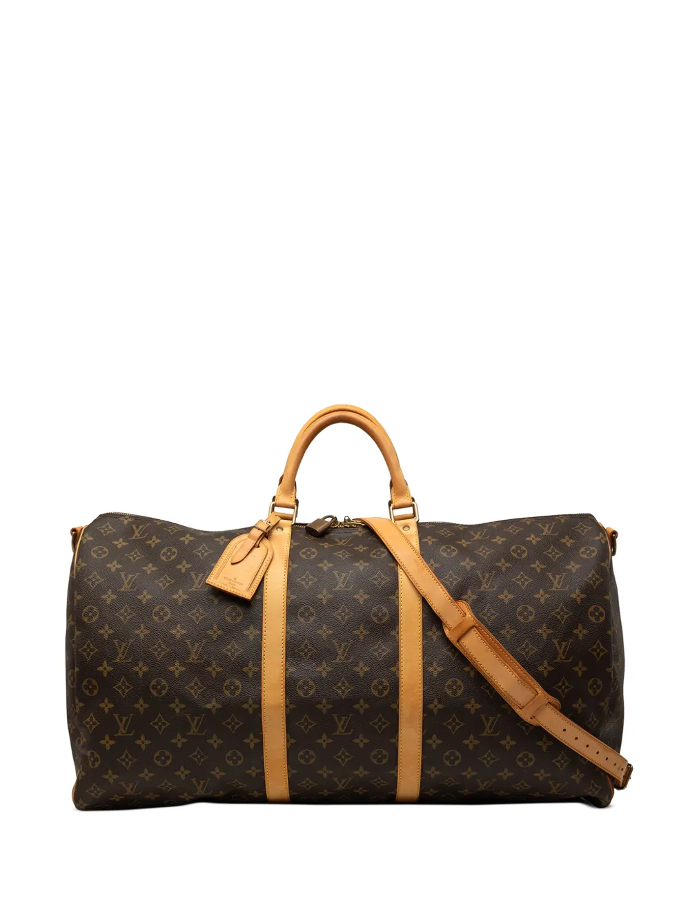 Louis Vuitton Pre-Owned Borsa da viaggio Keepall Bandouliere 60 con monogramma 2004 - Marrone