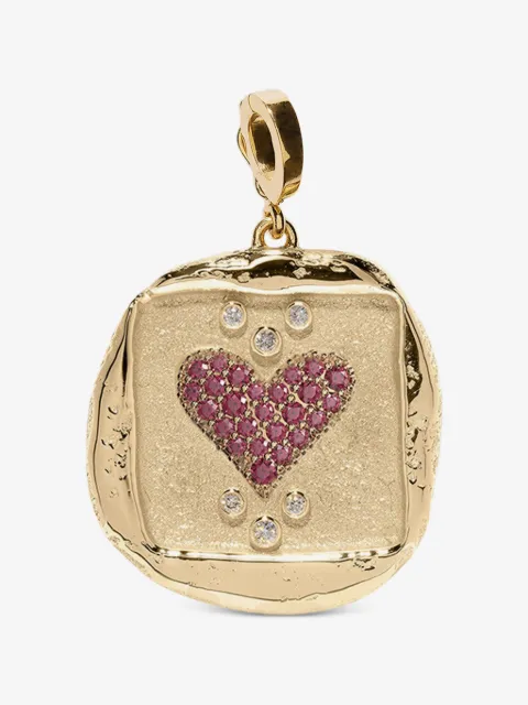 Azlee Amour ruby and diamond charm