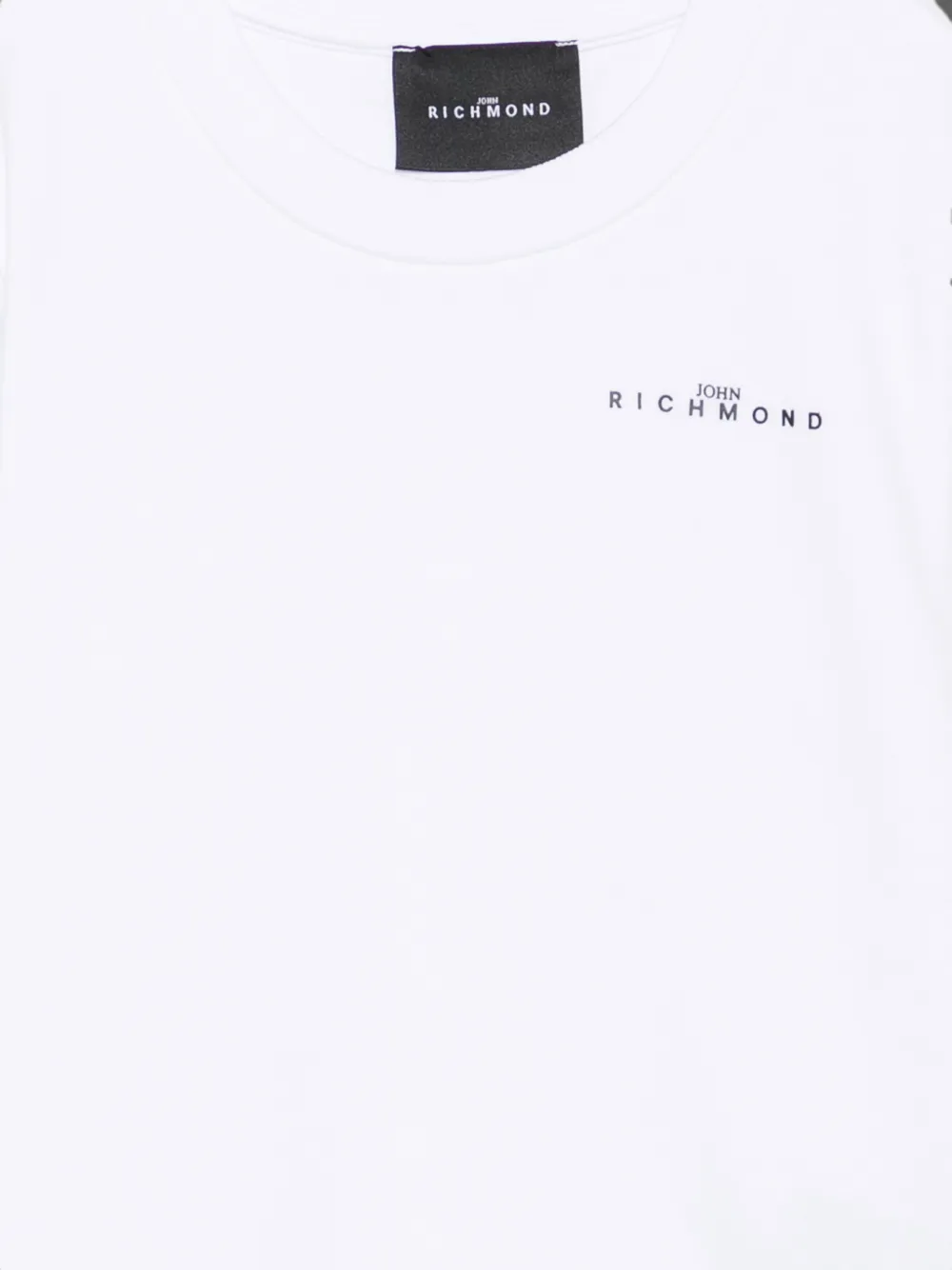 John Richmond Junior Sweater met logoprint Wit