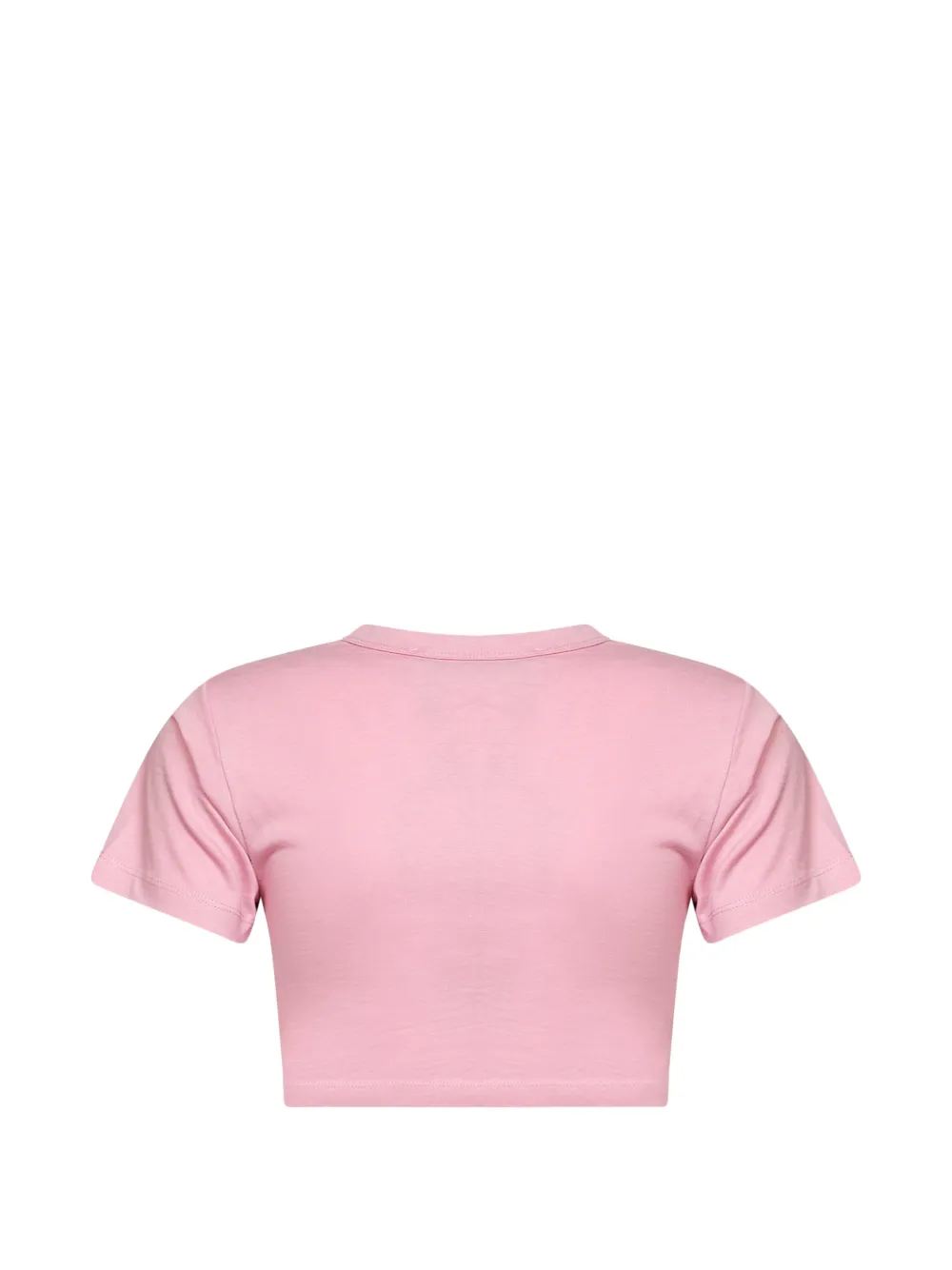 The Attico logo-embroidered T-shirt Roze