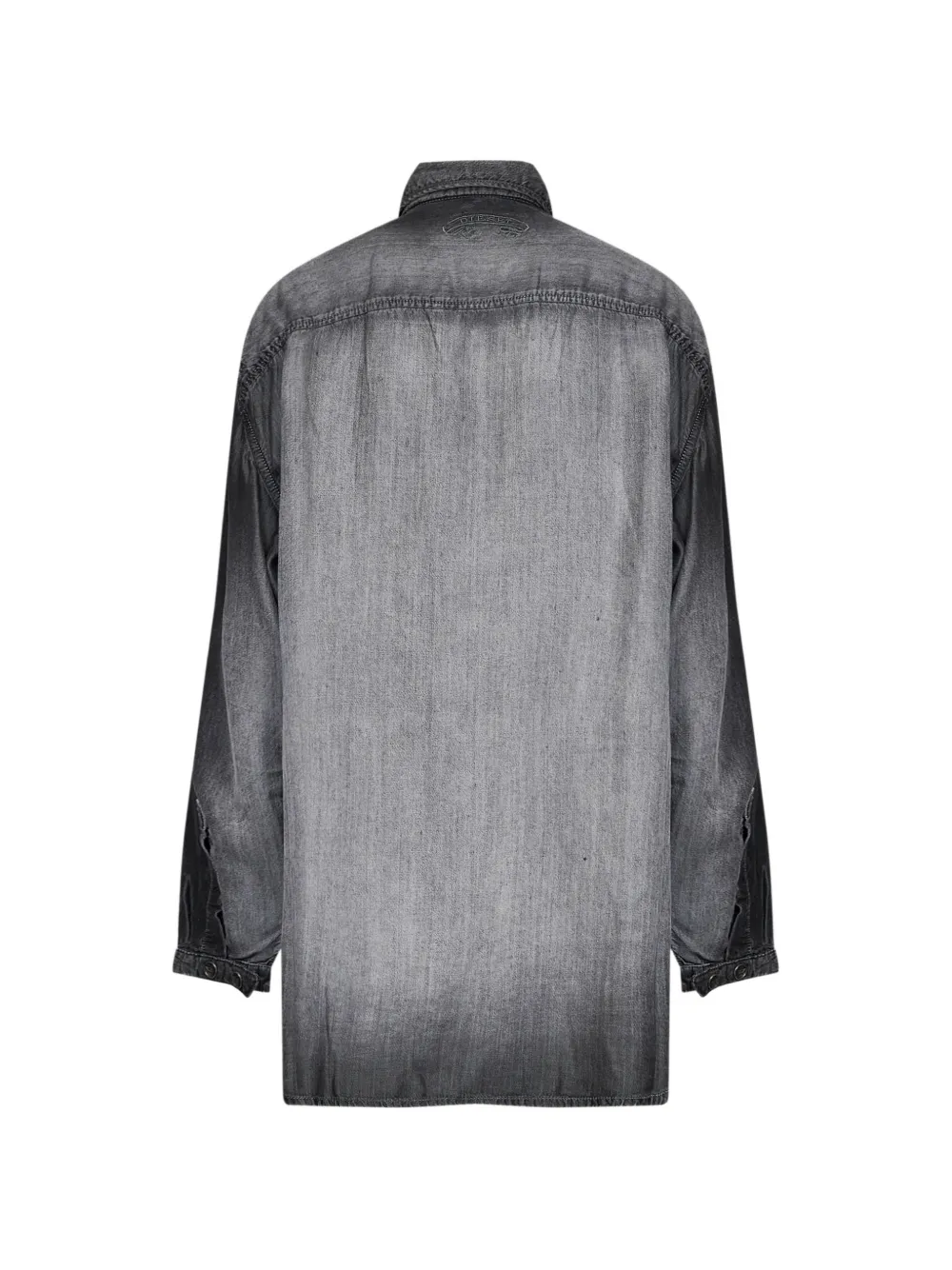 Diesel Dégradé blouse met sjaalkraag Grijs