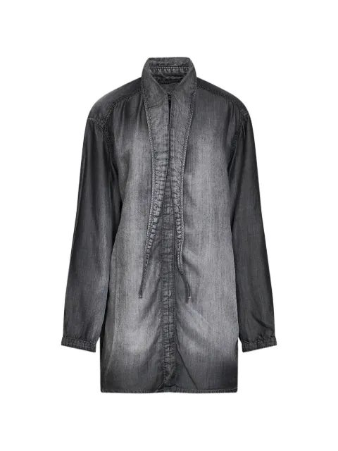 Diesel scarf-collar dégradé shirt