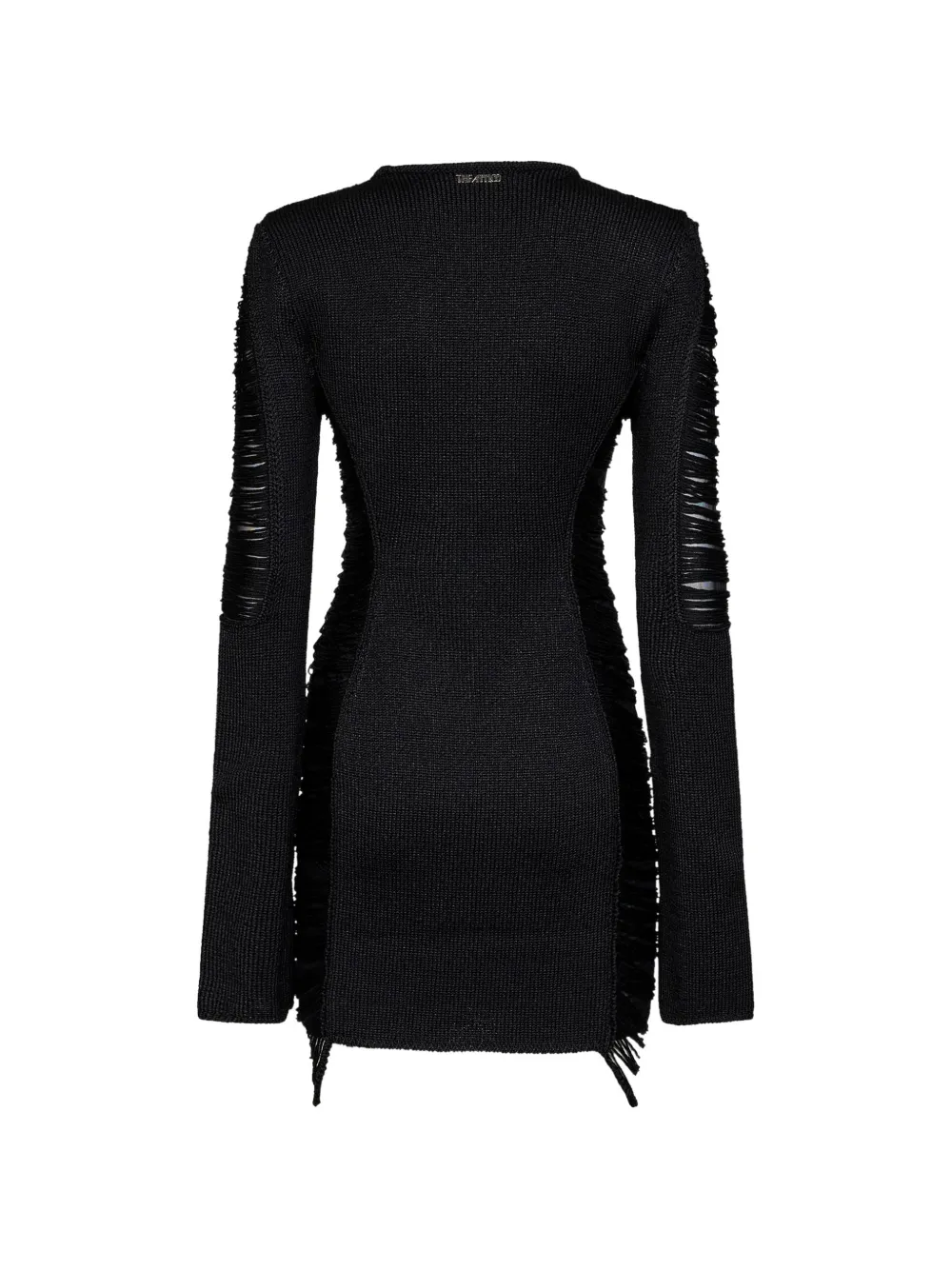 The Attico Mini-rok met franje Zwart