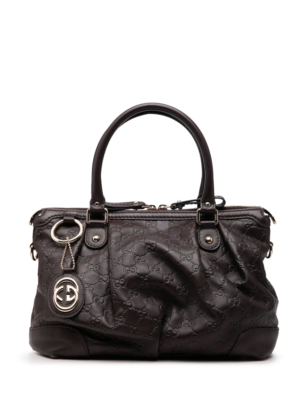 Gucci Pre-Owned 2000-2015 Guccissima Sukey satchel - Braun
