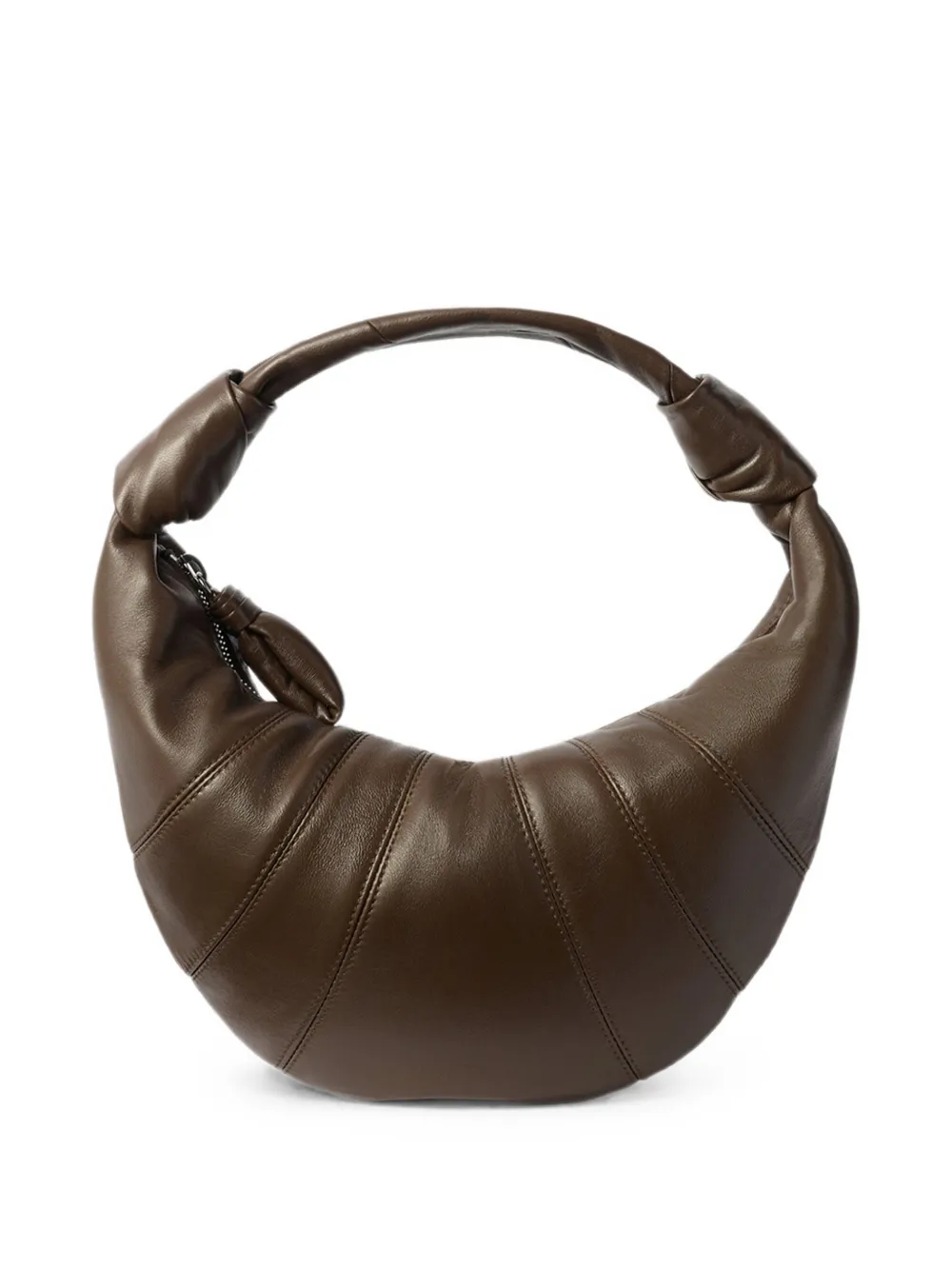 LEMAIRE mini Fortune Croissant bag in leather - Brown