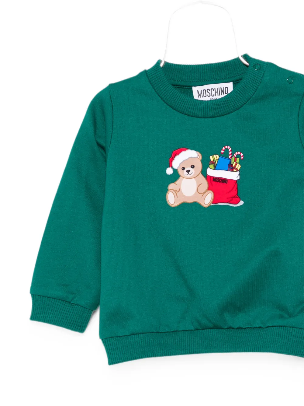 Moschino Kids Teddy Bear sweater Groen
