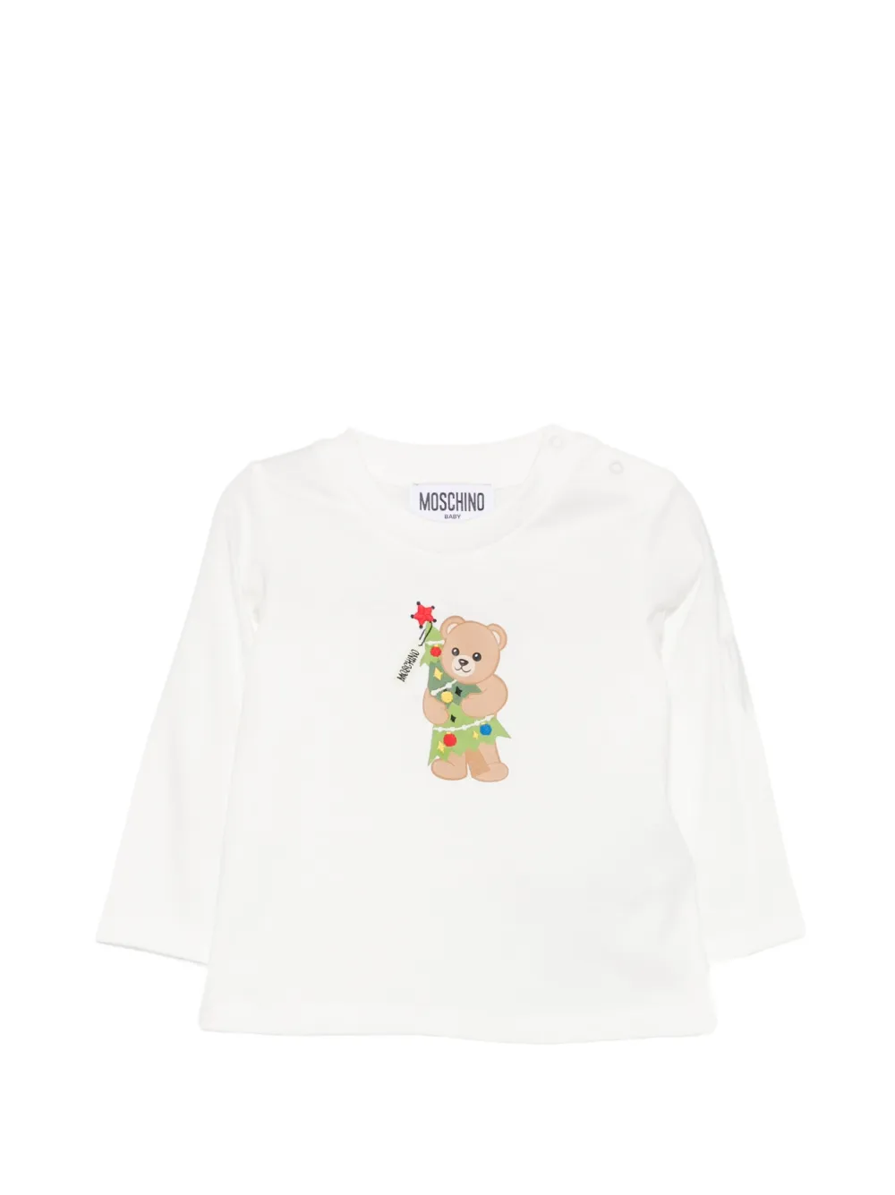 Moschino Kids Teddy Bear print T-shirt - Bianco