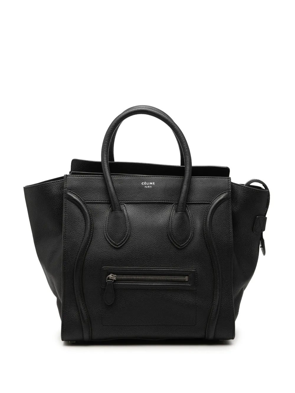 Celine Pre-Owned 2012 Mini Grained Calfskin Luggage tote bag - Black