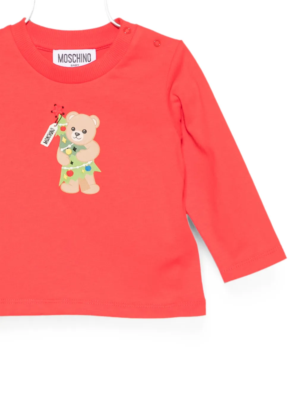Moschino Kids T-shirt met teddybeerprint Rood