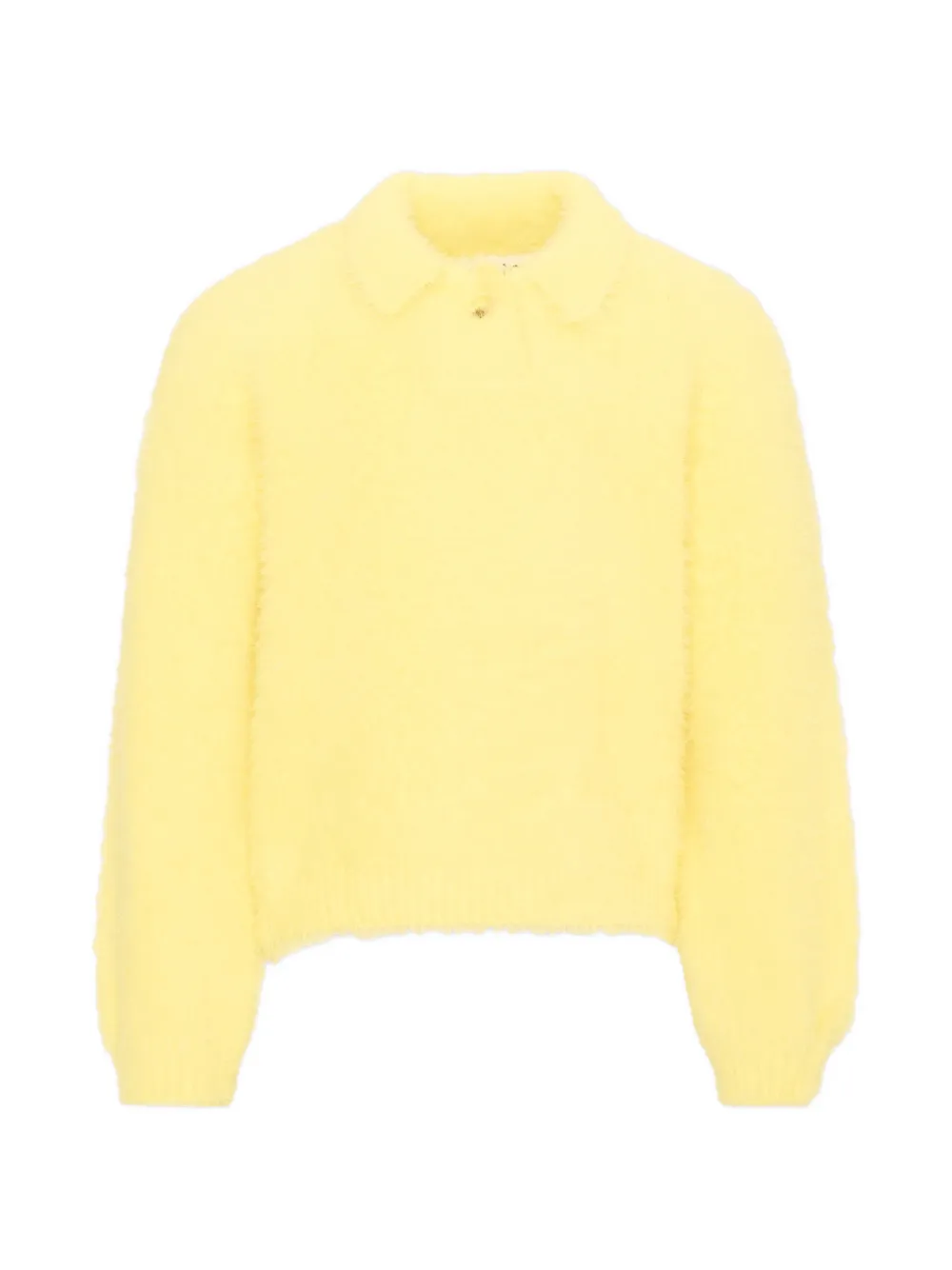 Molo Gladys fuzzy-knit collared jumper - Giallo