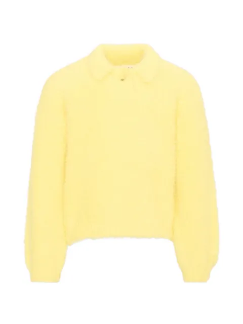 Molo Gladys fuzzy-knit collared jumper