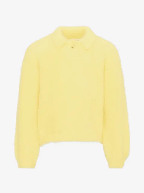 Molo Gladys fuzzy-knit collared jumper