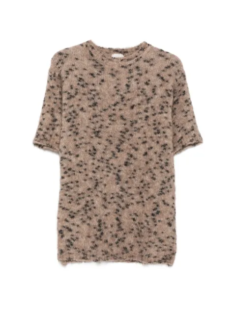Alysi jersey con estampado de leopardo de manga corta