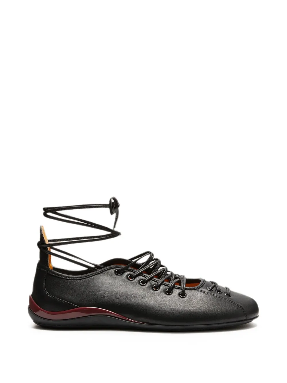 LILI CURIA Isolde leather ballet flats - Schwarz