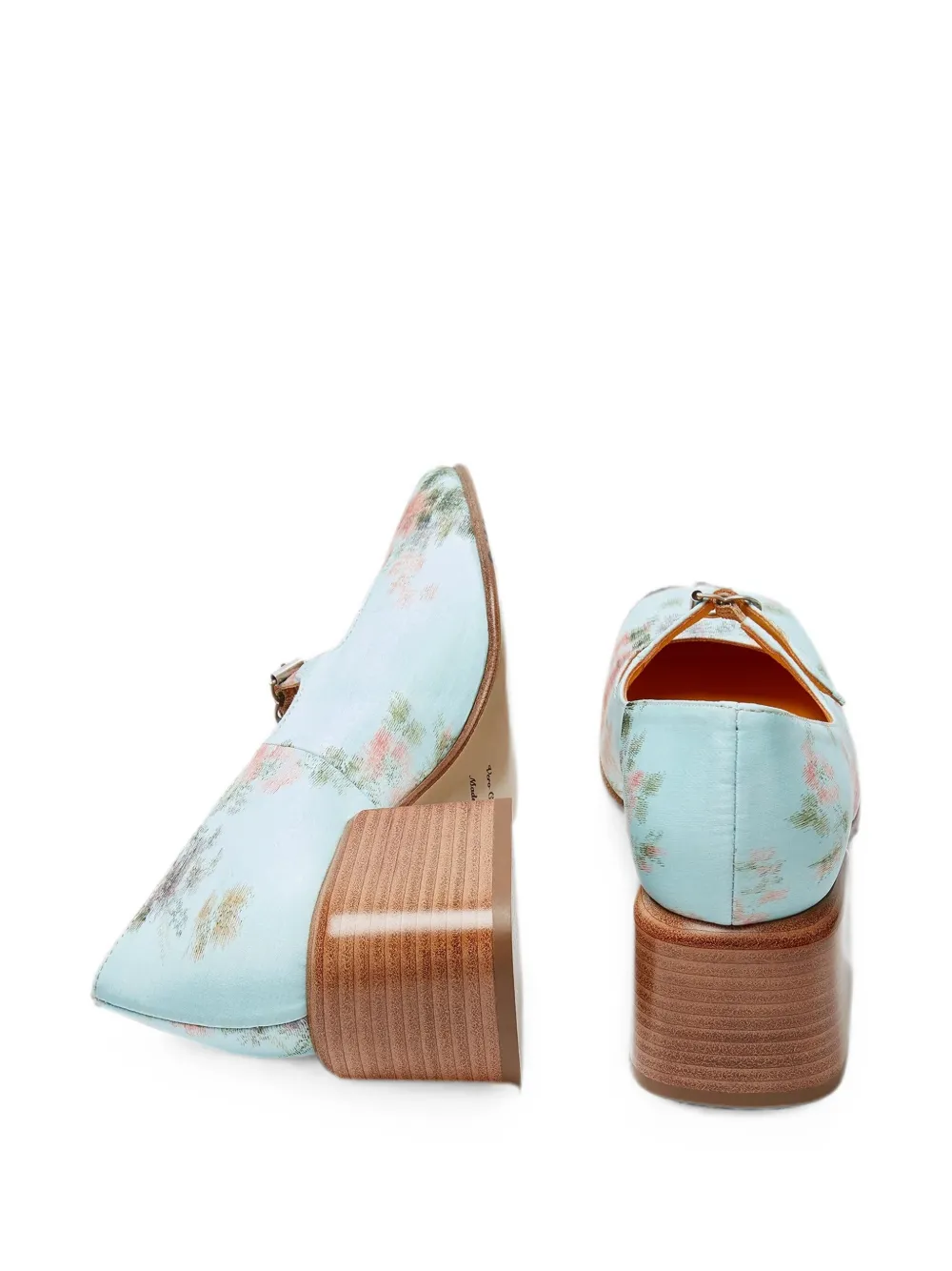 LILI CURIA Ginger pumps met bloemenprint Blauw