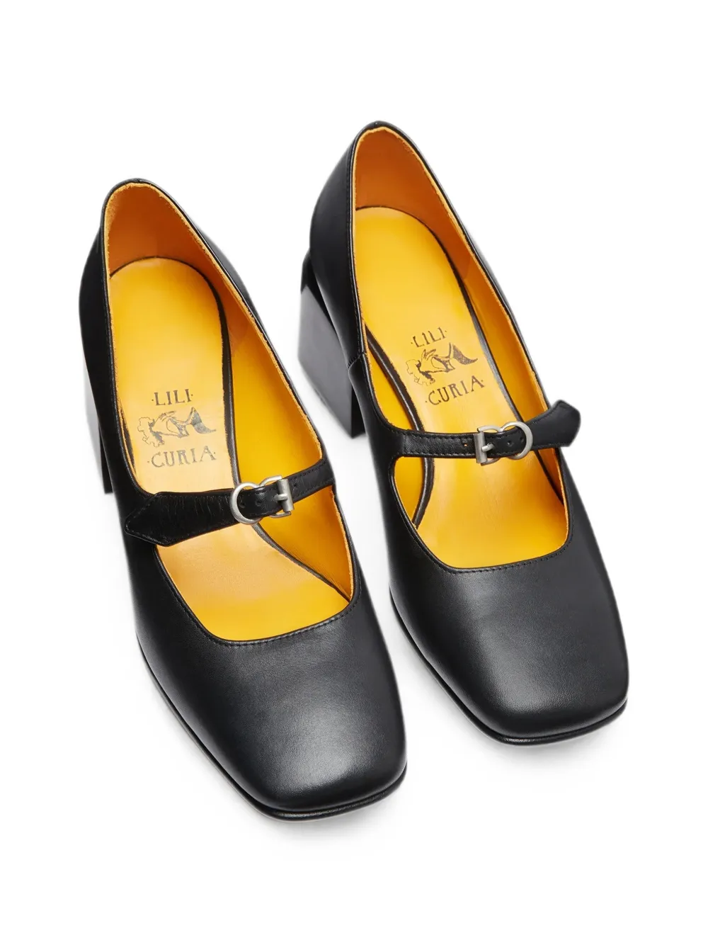 LILI CURIA Ginger buckled pumps Zwart