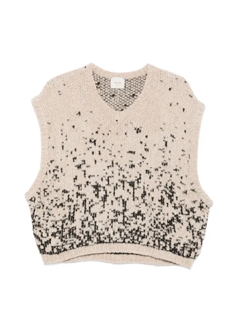 Alysi camiseta sin mangas en punto de intarsia