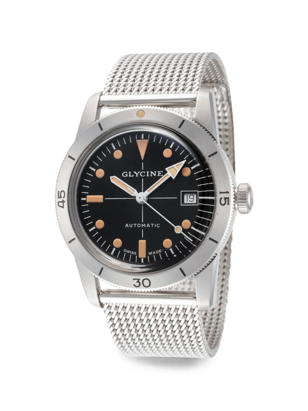 Glycine Orologio Sea Kraken 39mm - Nero