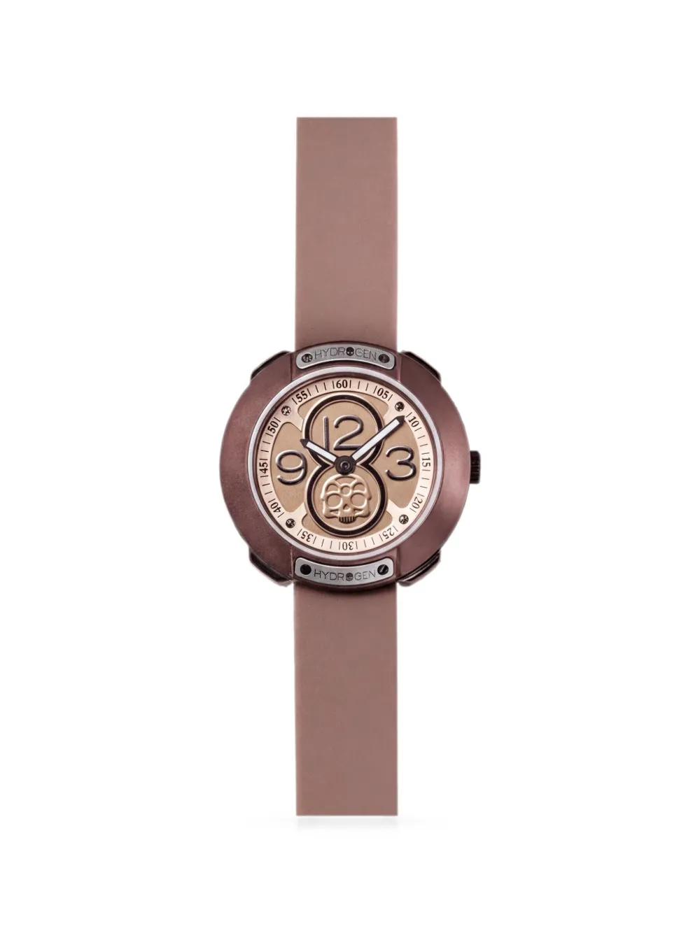 Hydrogen Vista Armbanduhr mit Totenkopf 29mm - Braun
