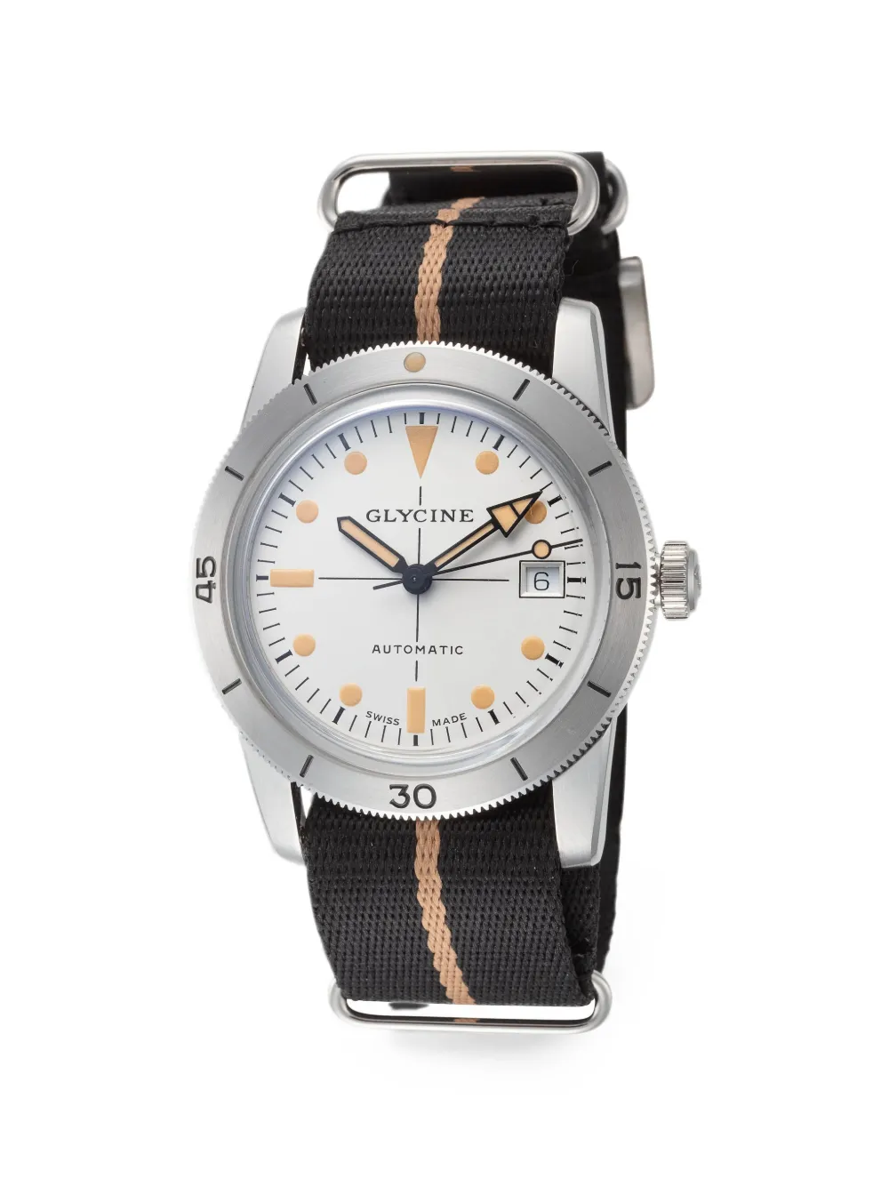 Glycine Orologio Sea Kraken 39mm - Bianco