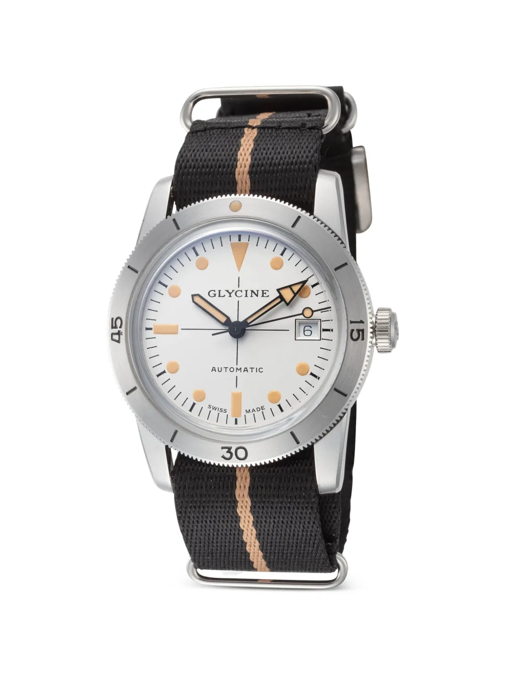 Glycine Orologio Sea Kraken 39mm - Bianco