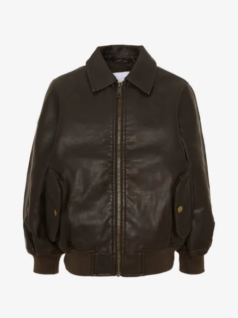 Molo veste bomber Halden en cuir artificiel