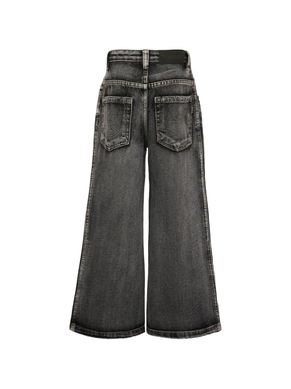 Molo Askio jeans met wijde pijpen en acid-wassing Grijs