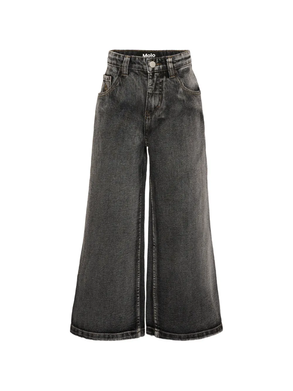 Molo Askio acid-wash wide-leg jeans - Grigio