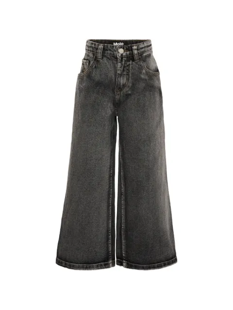 Molo Askio acid-wash wide-leg jeans
