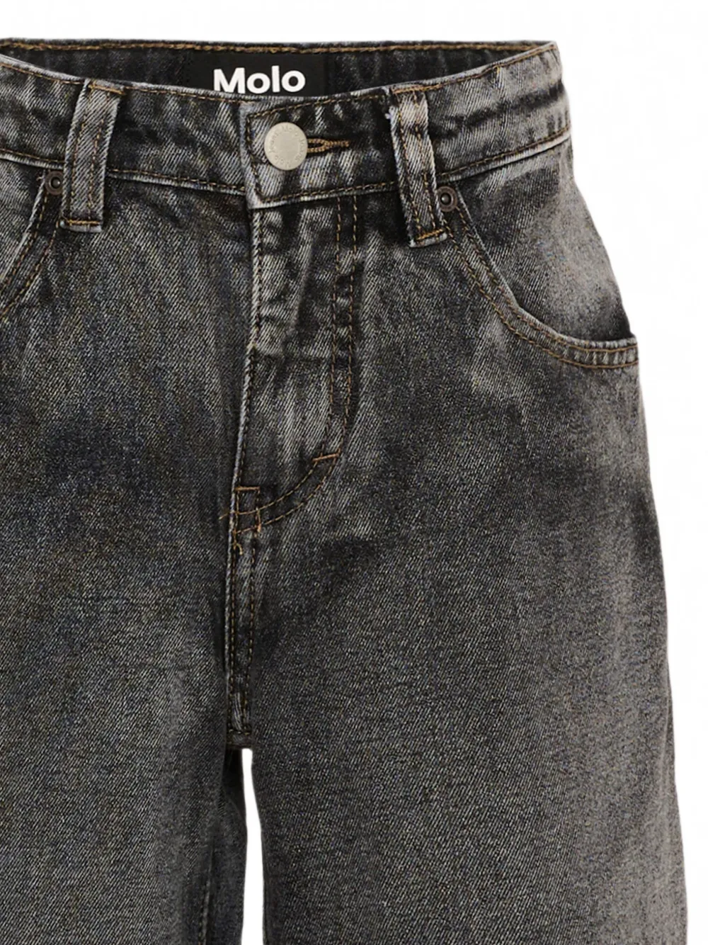 Molo Askio jeans met wijde pijpen en acid-wassing Grijs
