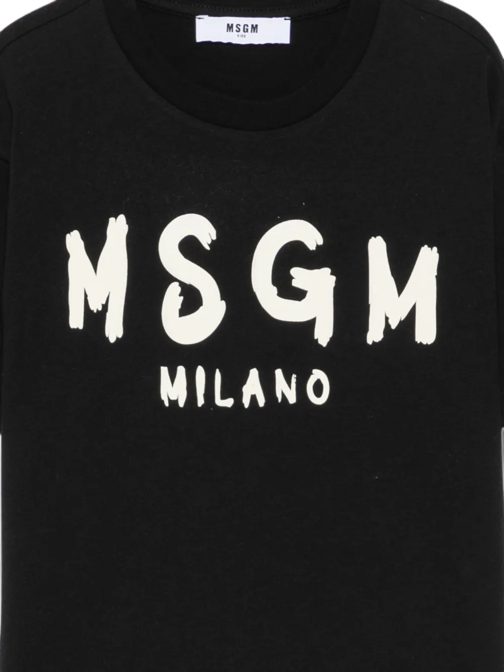 MSGM Kids T-shirt met logoprint Zwart