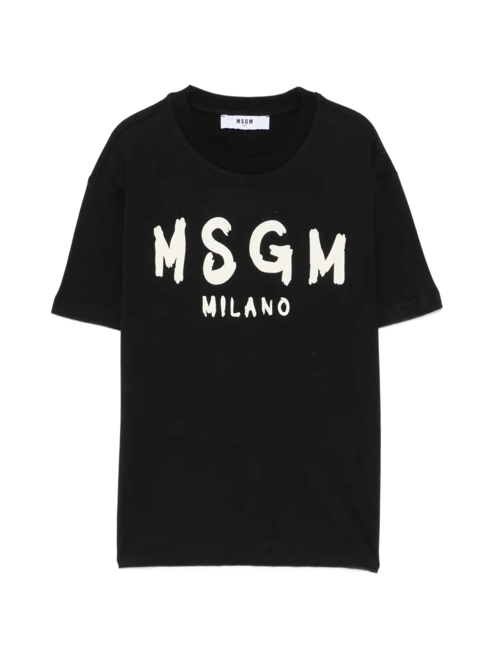MSGM Kids T-Shirt mit Logo-Print - Schwarz