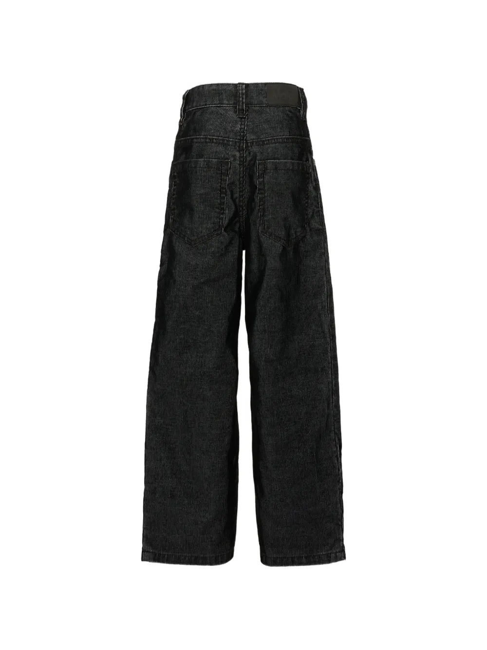 Molo Aska straight broek met ribfluwelen-effect Zwart