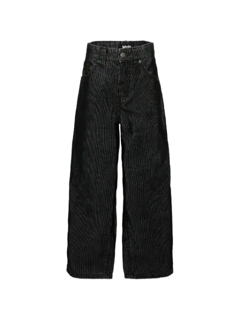 Molo Aska corduroy-effect straight-leg trousers