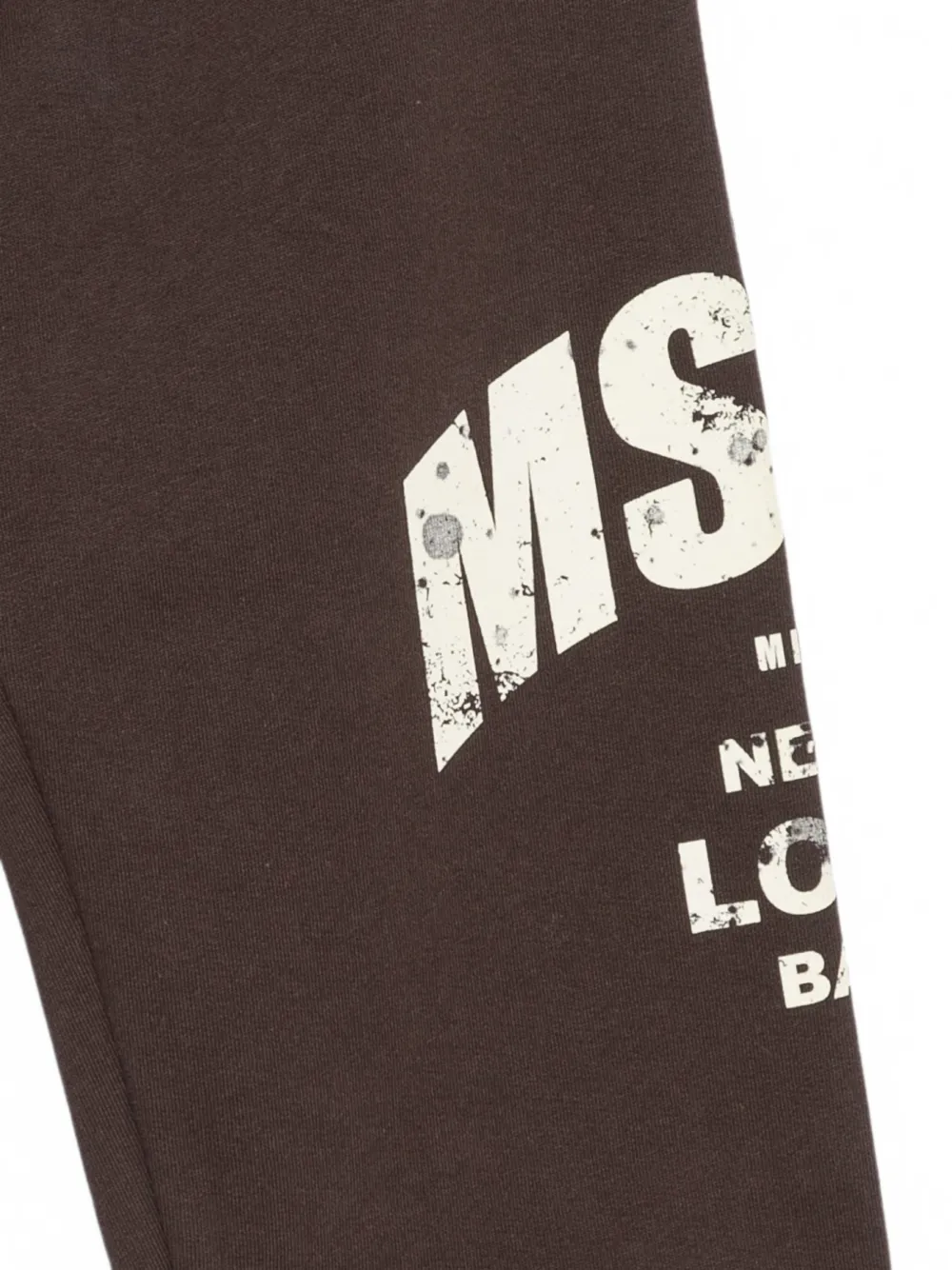 MSGM Kids Trainingsbroek met logoprint Bruin