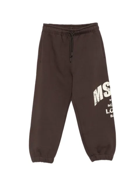 MSGM Kids logo-print track pants