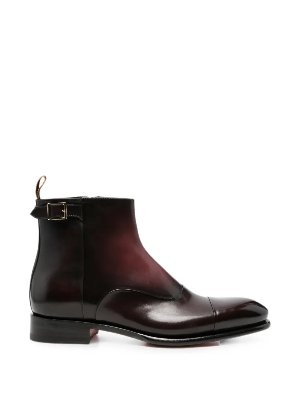 Santoni buckle-detail zip-fastening boots Bruin