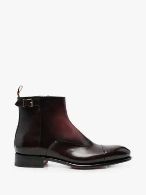 Santoni buckle-detail zip-fastening boots