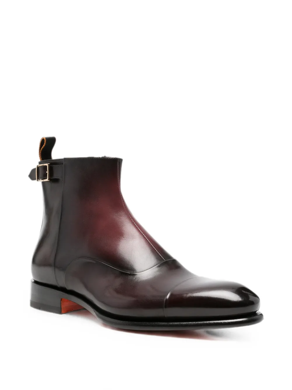 Santoni buckle-detail zip-fastening boots Bruin