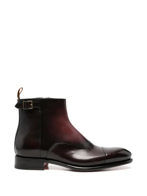 Santoni buckle-detail zip-fastening boots