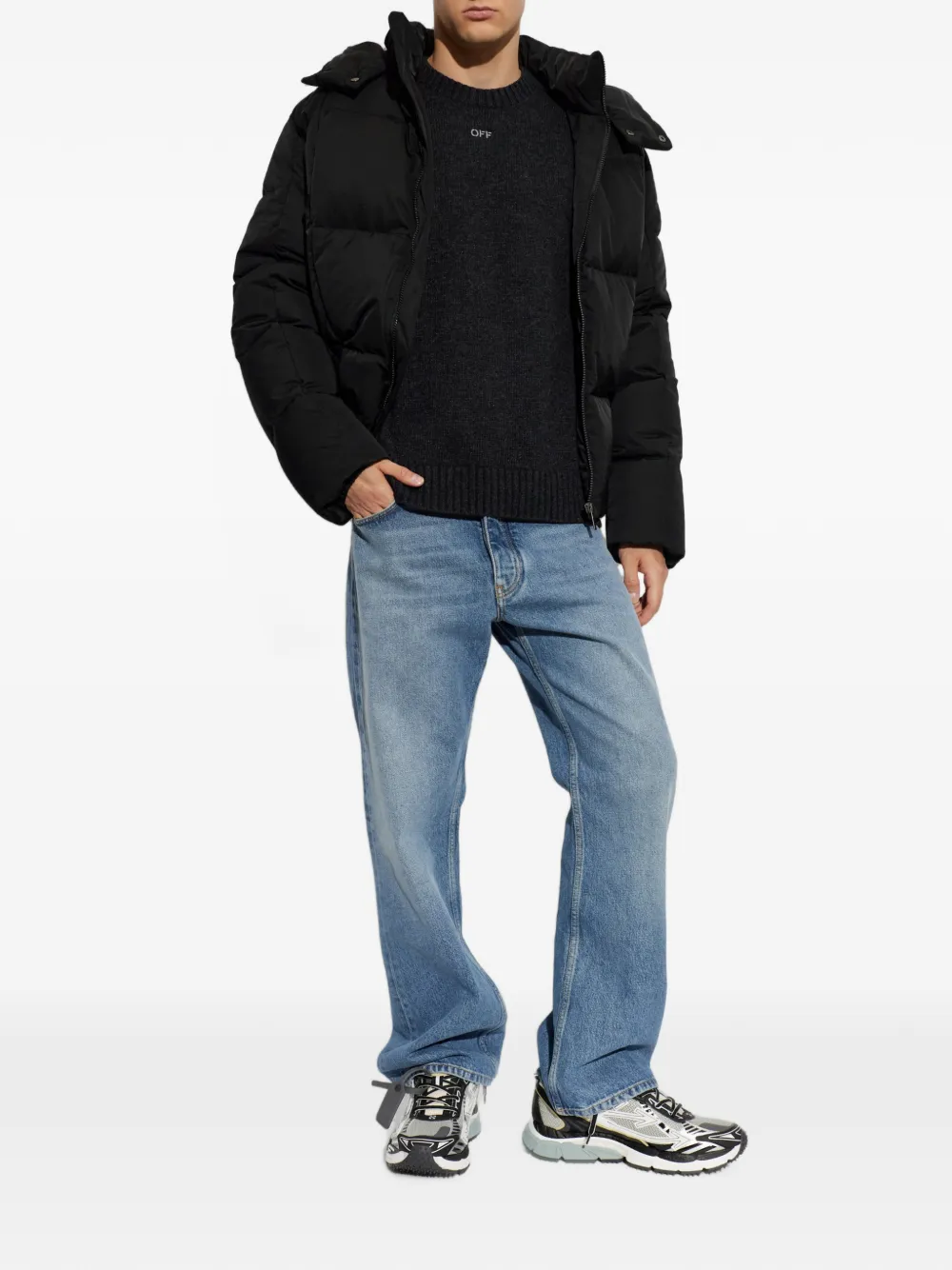 Off-White Trui met lange mouwen Grijs