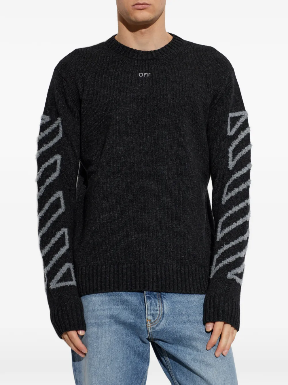 Off-White Trui met lange mouwen Grijs