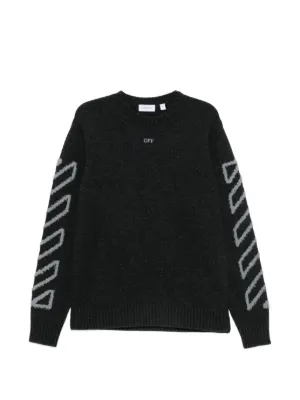H*様 GWセール　Off-White ニット　2020-21 Off-White Bookish セーター | グリーン | FARFETCH JP