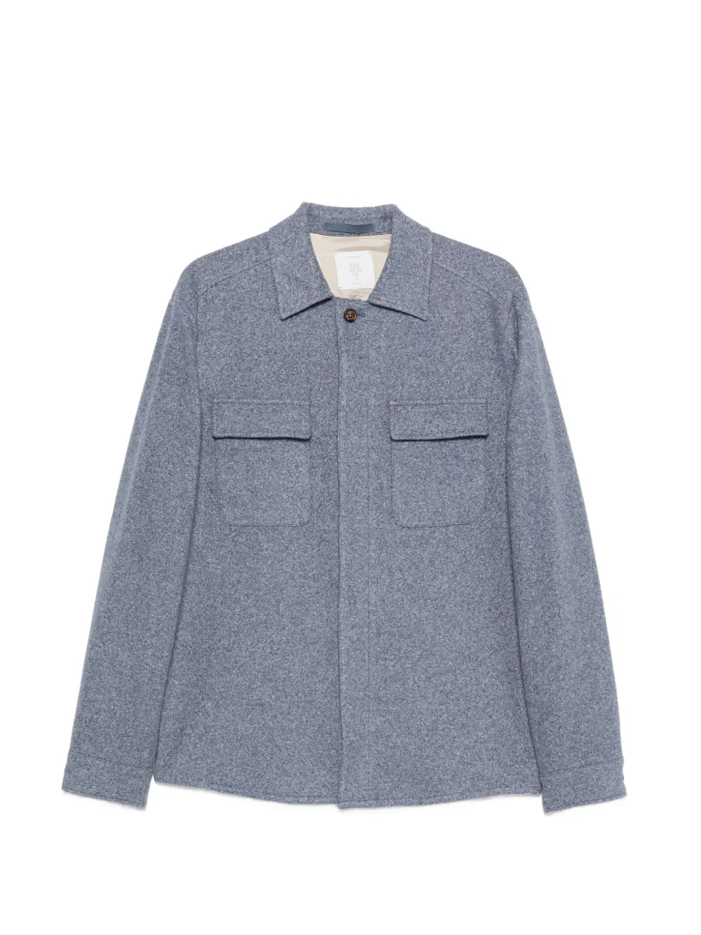 Eleventy button-fastening flap-pocket shirt jacket - Blau