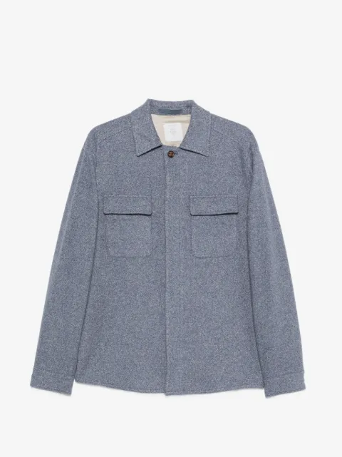 Eleventy button-fastening flap-pocket shirt jacket