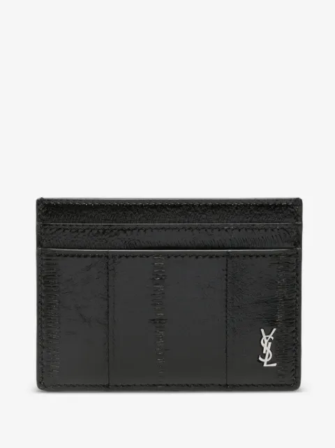 Saint Laurent logo-plaque wallet