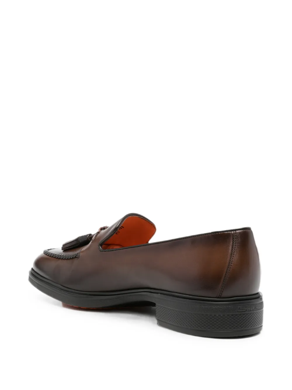 Santoni tassel braided-trim loafers Bruin