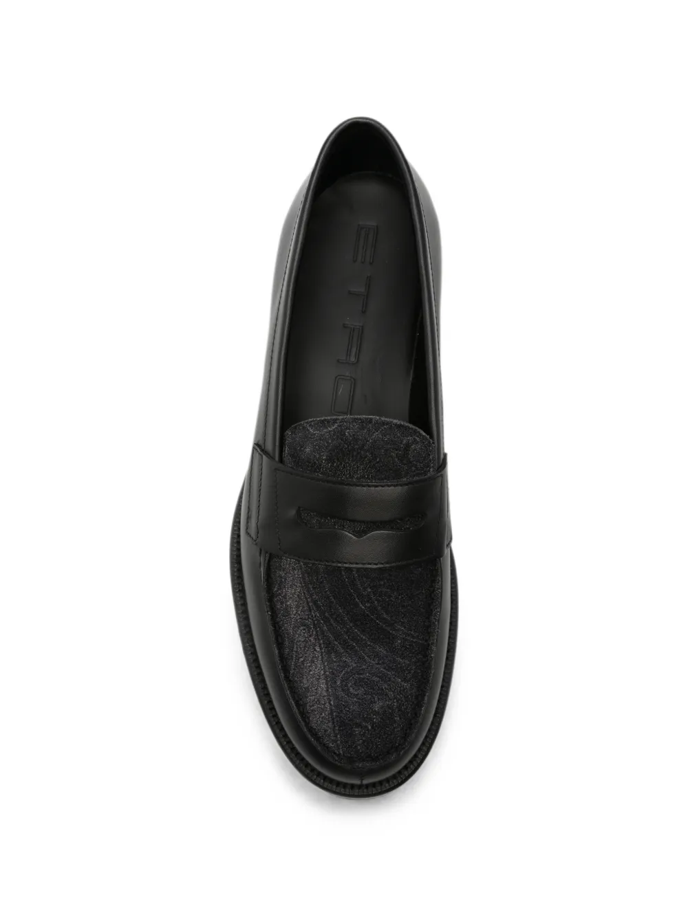 ETRO paisley-print loafers Zwart