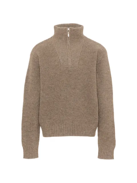 Molo Gretta half-zip ribbed-knit jumper